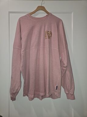 Walt Disney World Spirit Jersey Briar Rose Gold Pink Glitter Large WDW EUC